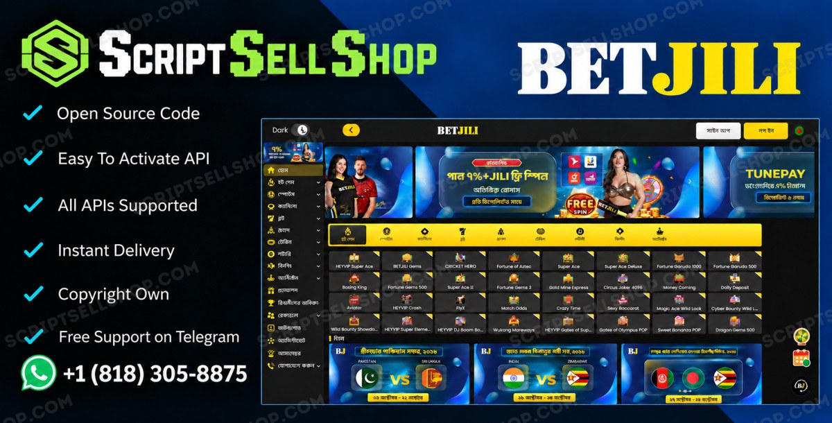 Betjili Betting Site Script Source Code — Betting Site Script — Script Sell Shop Ltd